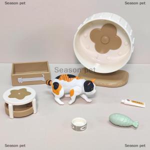 [COD] Season pet อุปกรณ์ตกแต่งบ้านตุ๊กตาภูมิทัศน์ขนาดเล็กรูปต้นไม้สำหรับแมว1ชุดเครื่องประดับสำหรับแมวขนาดเล็ก