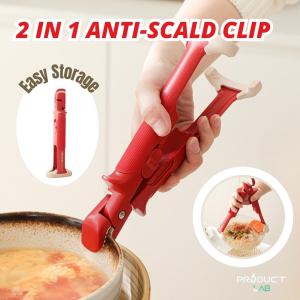 【SG Ready Stock】2 in 1 Anti-Scalding Clip Heat Resistant Food Plate Bowl Gripper & Kitchen Tongs Tool