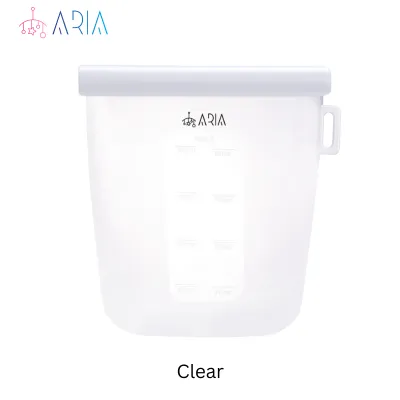 [ARIA] 240ml Reusable Breast Milk Storage Bag | Silicone Bags for Food Storage