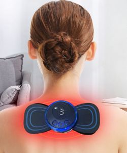 Máy Massage Xung Điện Cổ Vai Gáy Bắp Tay Lưng Hình Cánh Bướm 8 Chế Độ Giúp Giảm Đau Nhức Hiệu Quả loại sạc điên
