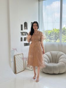 [ ELAINA COLLECTION] DRESS MIKHA / DRESS PESTA ACARA NATAL / DRESS PREMIUM WANITA / DRESS KONDANGAN