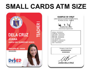 TEACHERS ID CARD BIG & SMALL SIZE