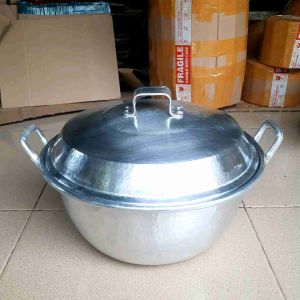 Panci Katel Wajan Citel Datar Plus Tutup Aluminium Tebal Bukan Cor Anti Luntur Anti Karat Anti Penyok 32cm