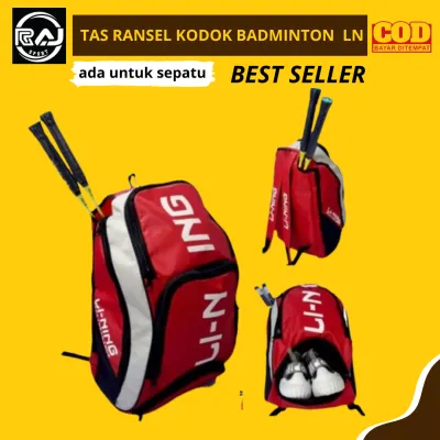 TAS RANSEL RAKET LN KODOK BADMINTON BULU TANGKIS OLAH RAGA