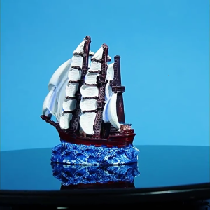 Aquariums Landscape Artificial Fish Tanks Landscaping for Shrimp Breeding Landscape Ornaments Sail Boats Craft