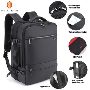 B00350 Tas Arctic Hunter Pria Ransel Laptop 17" USB Expandable RFID