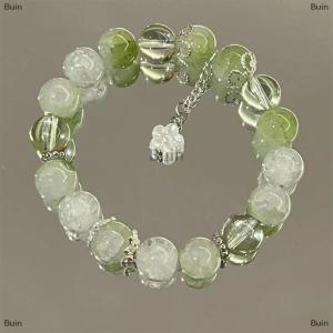 [COD] Buin Fashion Chinese Style Feather Butterfly Pendant Beaded Bracelet For Girls Women Light Luxury Jewelry Accessories Gift