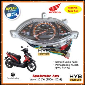HYS Spidometer Assy HONDA Vario 110 CW (2006 - 2014) Speedometer Kilometer KM Full Set Kabel Mika Tebal 37200KVB931