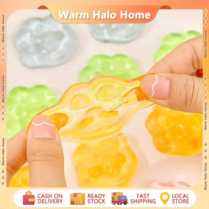 10/5pcs Creative Decompress Transparent Jelly Cat Paw Squishy Toys Squeeze Slime for Kids Stress Relief Toys
