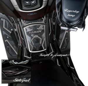 NMAX NEO TURBO S PAKET 4 IN ONE KARPET/TANKPAD/SIDEPAD/UPPER STOP LAMP / BAHAN KARET PREMIUM 100% TEBAL ANTI LICIN ANTI LUNTUR