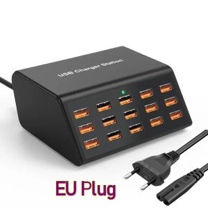 15 Port USB Charging Station 100W Multi-Device Fast Charger Hub For Phone Tablet Home Office [In Stock][COD]