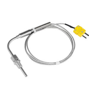 1300 ° C K type EGT Motor Exhaust Gas Temperature Sensor Stainless Steel Probe Thermocouple Tube Thread 1/8’ NPT Elbow Male Plugs