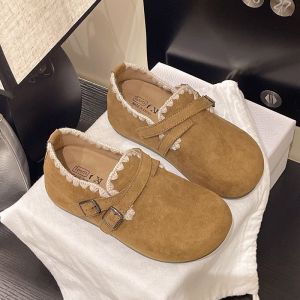 Free Shipping Flat-Soled Fully Enclosed WomenS Loafers 2026 Spring New Collection Featuring Lace Detailing A Sweet And Versatile Design Height-Enhancing And A Casual Elegant Style