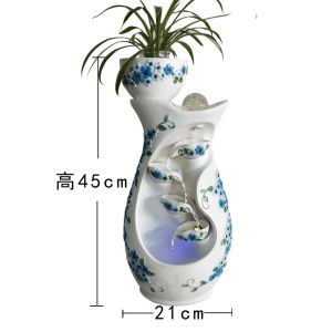 Flowing Water Ornament Circulating Water Fountain Living Room Office Decoration Wealth-Attracting Water Feature Prosperous Opening Gift Feng Shui Wheel