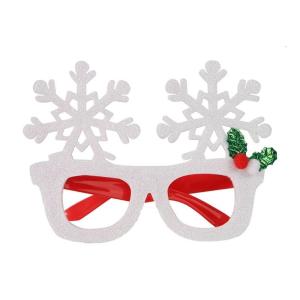 Glittering Snowflake Eyewear For Christmas Celebrations Ergonomic Headwear Lightweight Festive Costume Accessories