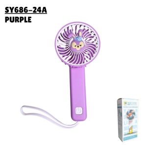 【READY STOCK🛒】Portable Mini Fan 3 Speed Handheld Strong Wind Lightweight Rotatable Head with Lanyard
