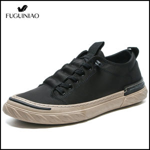 Fuguiniao Mens Shoes New Trend Korean Version Ice Silk Casual Lazy Cloth Shoes Autumn Breathable Sneakers Canvas Mens Trendy Shoes Free Shipping