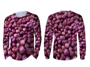 Kaos Baju Jersey Bawang Merah Putih Daun Bombay Sayuran Bumbu Dapur Fullprint Dewasa