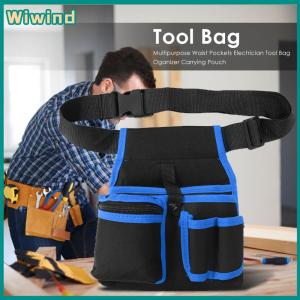【Wiwind】กระเป๋าใส่อุปกรณ์ไฟฟ้าสะพายเอวแบบมัลติฟังก์ชันพร้อมช่องเก็บของหลายช่องสำหรับช่างไฟฟ้าและช่างซ่อมบำรุง