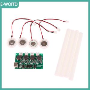 【E-WOITD】 Dc5v Type-C mini tạo độ ẩm Bộ dụng cụ DIY Mist Maker điều khiển bảng mạch 4 Fogger atomization tấm phim dao động mô-đun