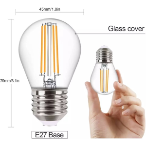 G45 Led Light Bulb 220V Bulb Vintage E27 Filament Lamp 2W 4W 6W Bedside Table Night Light Remote Control