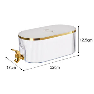 Beverage Dispenser With Spigot For Fridge Plastic Drink Dispenser Iced Juice Lemonade Container For Parties Home And Camping