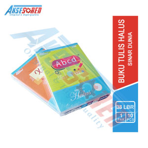 Buku Tulis Halus Sinar Dunia 38 Lembar [1 Pack/10 Buku] / Buku Tulis Sidu 38 Lembar 1 Pak / Buku Halus / Buku Tulis Latin / Buku Tulis Sekolah / Note Book / Buku Tulis A5 Sidu