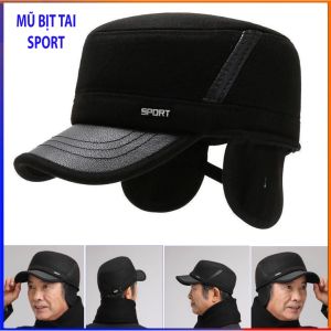 Mũ bịt tai Mũ mùa đông bảo vệ tai  Mũ SPORT chống gió có thể điều chỉnh ấm áp ngoài trời dành cho nam giới