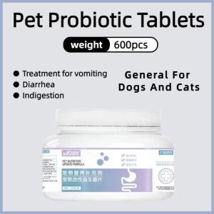 600PCS Pet Vitamins Dog Supplement Cat Vitamin Multivitamin Probiotics Beauty Hair Bulu Bone Calcium