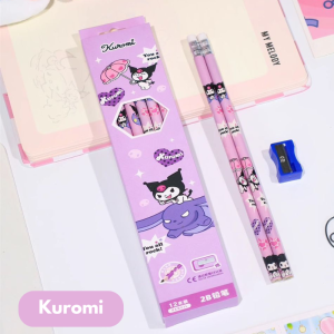 PENSIL 2B MOTIF LUCU / PENSIL 1 BOX ISI 12PCS BONUS SERUTAN / PENSIL 2B PENGHAPUS KARAKTER