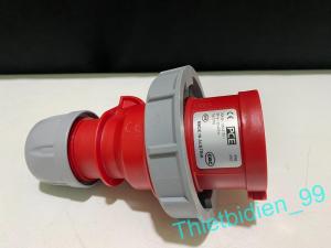 Ổ cắm công nghiệp PCE Typ 0142 + phích cắm Typ 2142 16A-6h 4P 400V IP67 3pha (Hàng chính hãng Austria)
