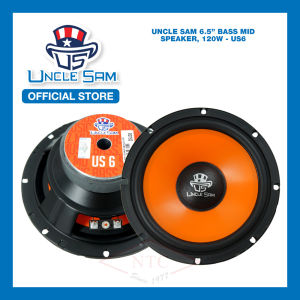 UNCLE SAM Car Audio 6.5 Inch Bass Mid Speaker 120W - 25US6 NEW