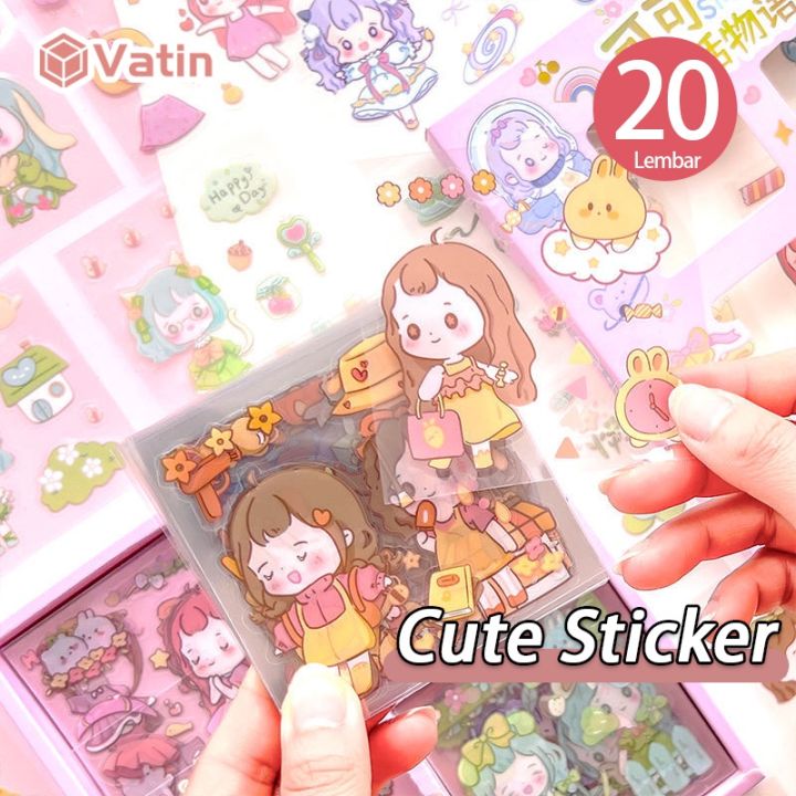 Sticker R Kecil Stiker Motif Lucu 1 Set Isi 20 Lembar Kecil/Cute Sticker 20 Pcs for ...