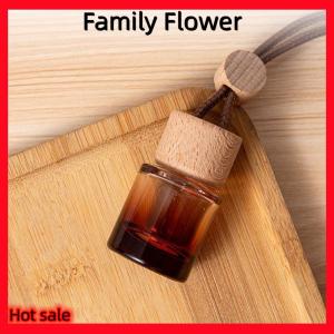 Family Flower Flash Sale 1ชิ้นตัวกระจายน้ำมันหอมระเหยในรถยนต์น้ำหอมปรับอากาศน้ำหอมขวดน้ำหอมขนาดเล็กฝากลมจี้ขวดเปล่า