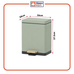 JAVA Dustbin Jacques | JH8874 | 15L Pedal Bin | Soft Close Trash Bin | Waste Bin for Home & Office