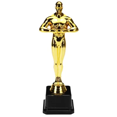 【COD&Fast Delivery】Replica Oscar Trophy Awards Gold-Plated 18cm 21cm 26cm Craft Souvenirs High Quality Party Celebrations Gifts Small Gold Statue Team Sport Competition