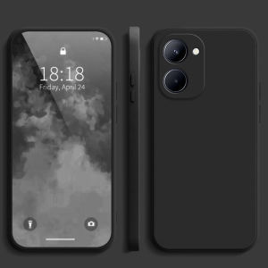 VivoY03 Case Vivo Y 28 Y18 Y03 Y18S Y18E Straight Edge Soft Flexible TPU Bumper Phone Cover Back Casing Simple Shockproof