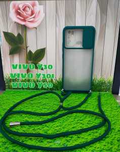 VIVO Y30 / Y30i / Y50 / Y50I CASING SOFT CASE DOVE SLIDING CAMERA PLUS TALI LAYNARD MODEL TERBARU - PGC SHOP