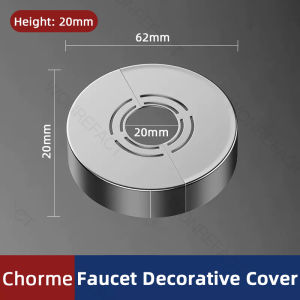 Faucet Decorative Cover Stainless Steel Water Pipe Connector Heighten Valve Panel Shower Kitchen Faucet Accessories