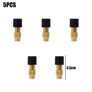 5Pcs Garden Misting Sprinkler Heads Copper Core Automatic Nozzle Agricultural Flower Grass Cooling Irrigation Tools
