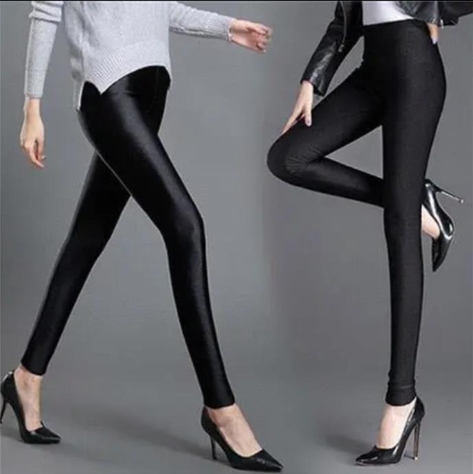 Thin section on the foot shiny pants leggings women wear one