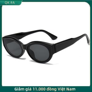 QK FA ✨ Cá Tính nữ thời trang mèo Mắt kính mát người phụ nữ cổ điển màu đen Gradient kính mặt trời