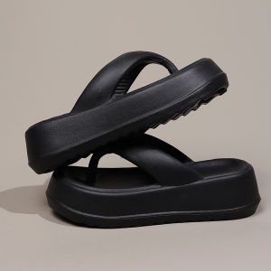 [Free Shipping] 5Cm Height-Increasing Platform Flip-Flops New Summer Style Fashionable For Outdoor Wear Perfect For The Beach
