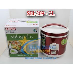 Nồi cơm điện SFIAPR 2L SH-209 công nghệ ủ ấm 3 chiều tỏa nhiệt đều thiết kế nồi sang trọng