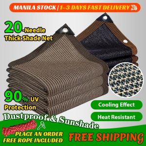 Thickened Heavy Duty Sun Shade Net 98% UV Protection Waterproof Garden Cover 5m x 8m with Free Rope