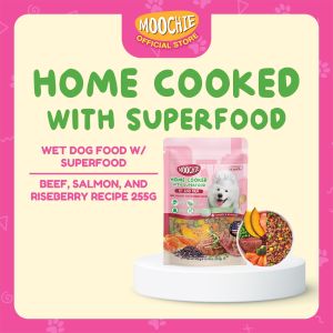 Moochie Superfood w/ Functional Benefits Complete Nutrition Home Cooked Wet Dog Food Resealable 255g