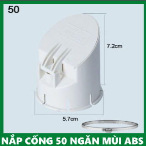 Nắp Đậy Cống Thoát Nước Sàn Nhà Tắm / Ban Công Chống Côn Trùng Màu Trắng Cho Ống có Đường Kính 50-160mm Đa Năng