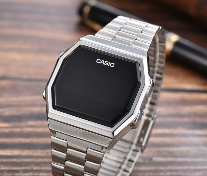 Casio black outlet square watch