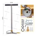 POMPA BARRACUDA 4 STAGE STAINLES STEEL MANOMETER 6000 PSI/ POMPA MURAH 4500 PSI STAINLESS STEEL  hand pump pompa sniper 6000 psi promo selang pompa  lengkap. 