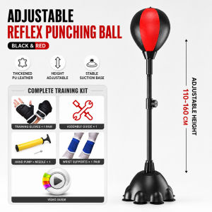 Adjustable speed balls for boxing height range 110-160cm Childrens boxing equipment for hitting balls/reaction training
